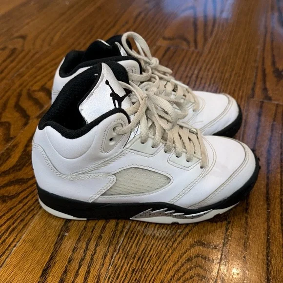 JORDAN RETRO 5 REVERSE METALLIC KIDS 12.5 - Picture 2 of 8